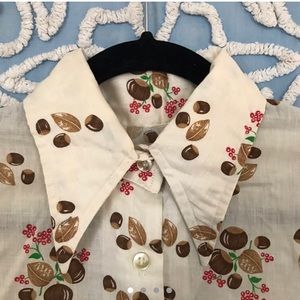 ✨SOLD✨ Vintage Spearpoint Collar Top